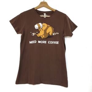 Tee Turtle | "Need More Coffee" Squirrel Cartoon Graphic Funny Tee